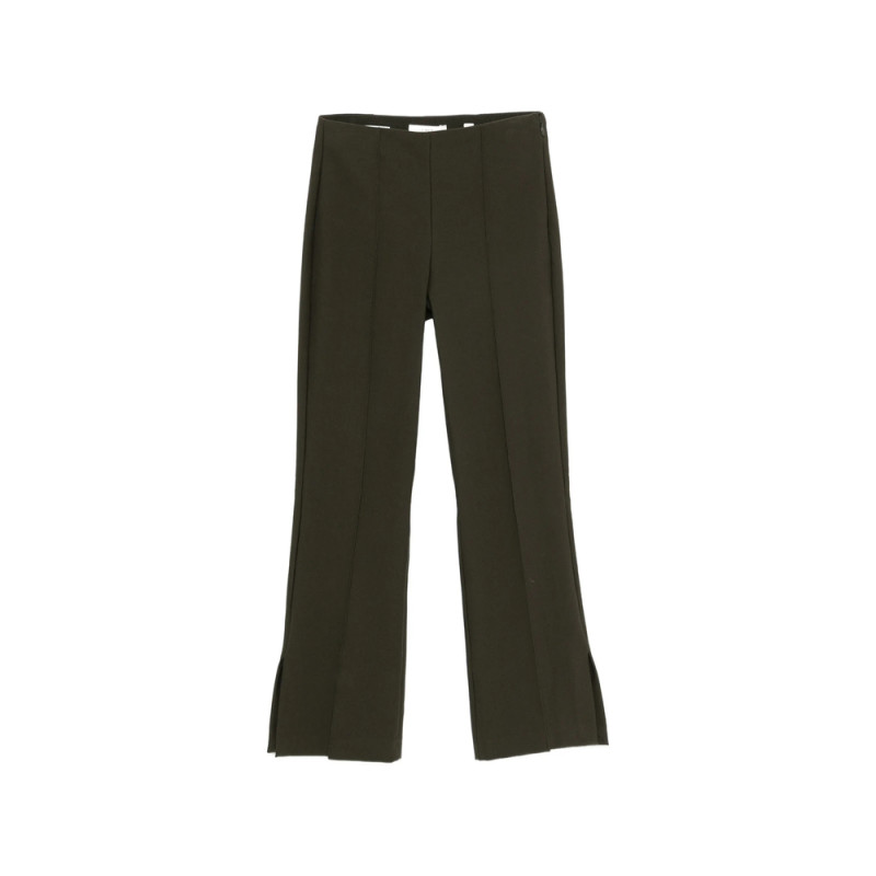 Vince Seam-detail Side-slit Trousers