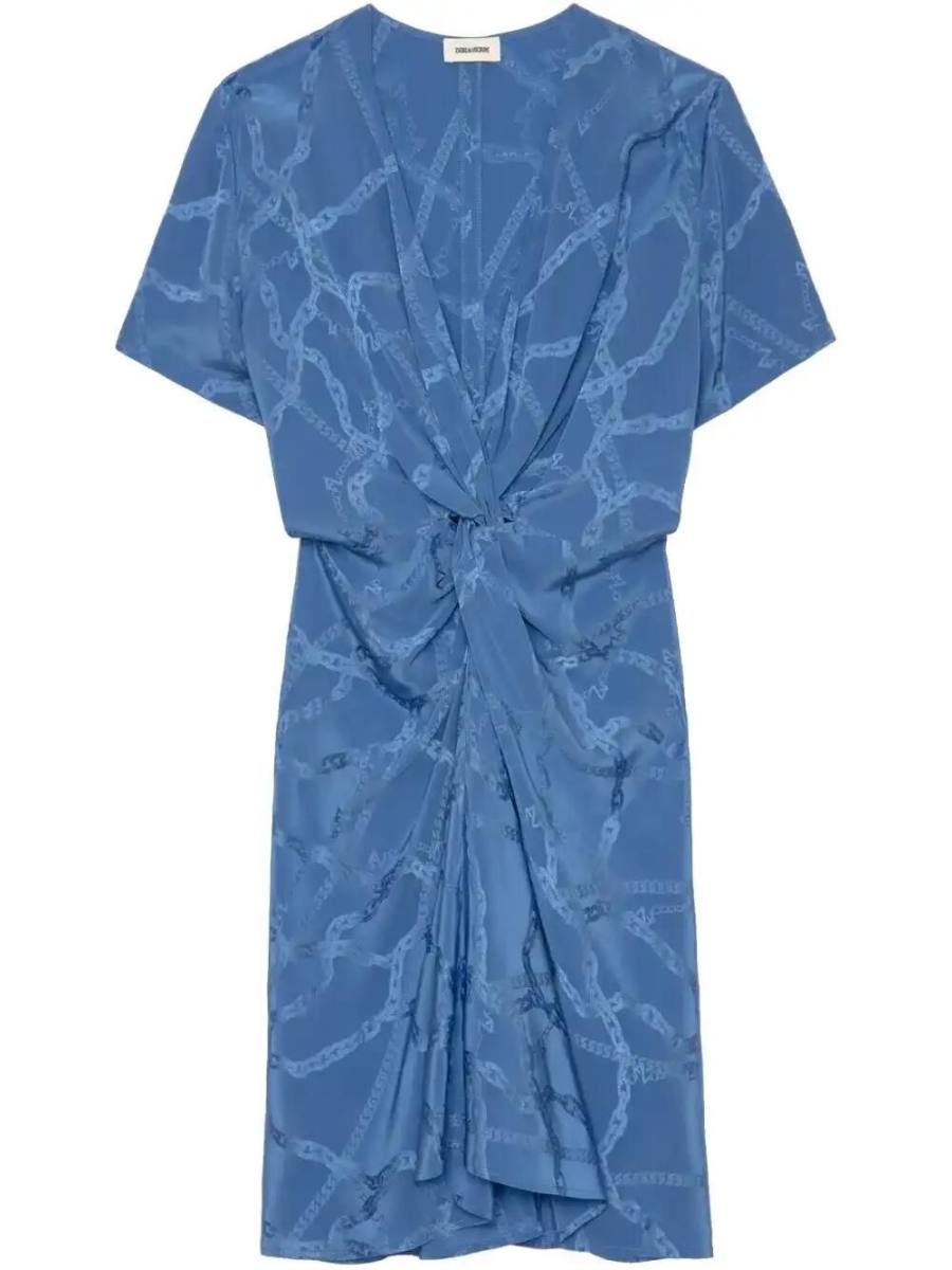 chain-jacquard mini dress