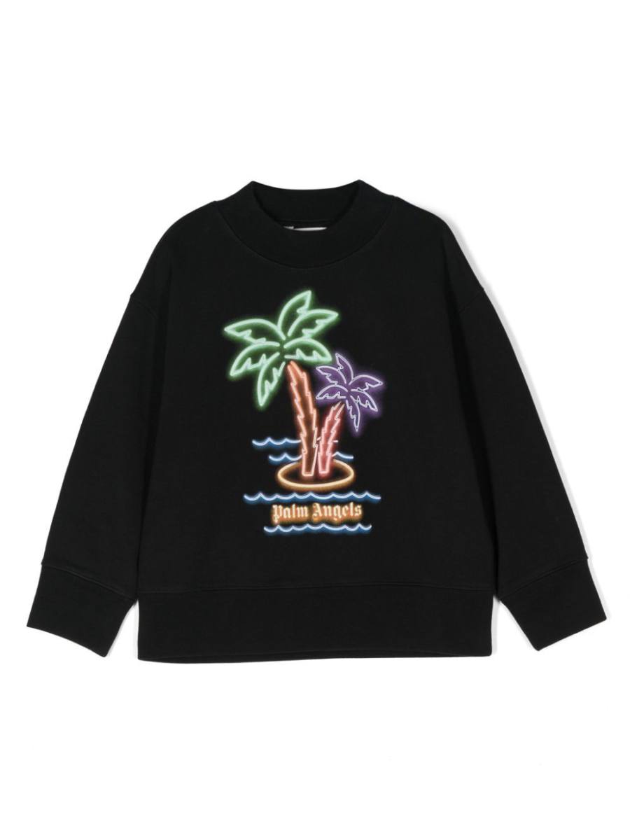 Neon Palms cotton sweatshirt