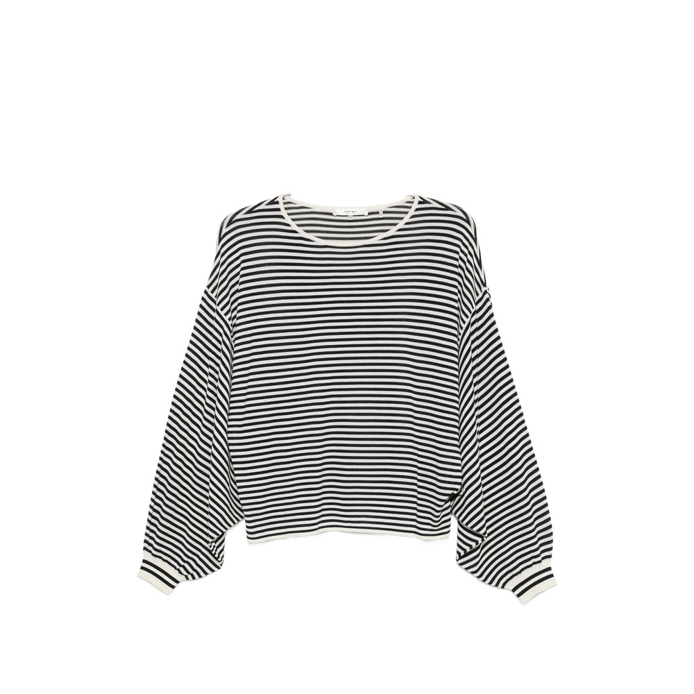 Frame Striped Balloon-sleeve Sweater
