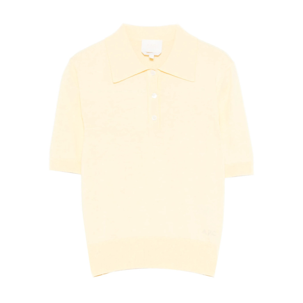 A. p.c. Logo-detail Polo Top