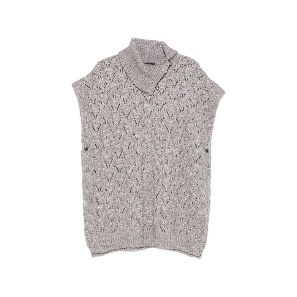 Fabiana Filippi Open-knit Poncho