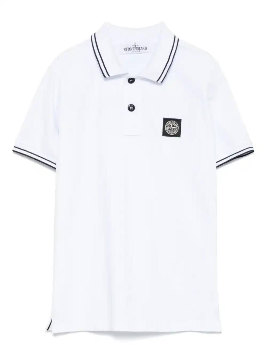 Compass-motif polo shirt