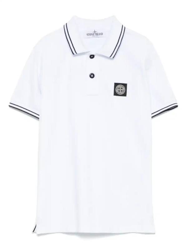 Compass-motif polo shirt