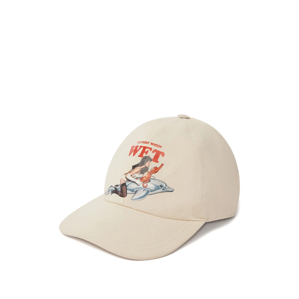 Stella Mccartney Graphic-print Buckle Cap