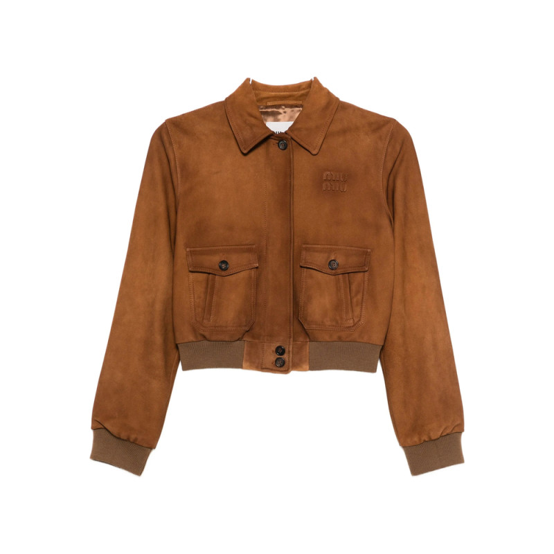 Miu Miu Patch Pocket Copped Jacket