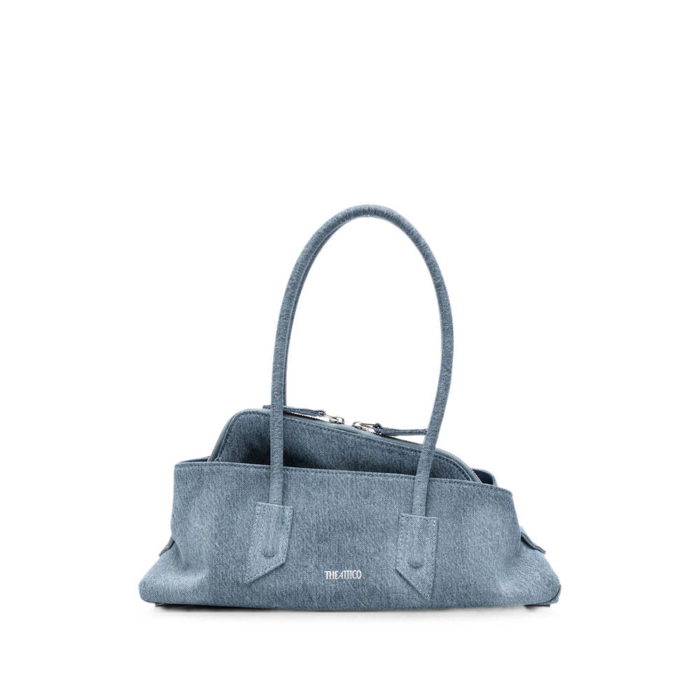 The Attico Denim-effect Shoulder Bag
