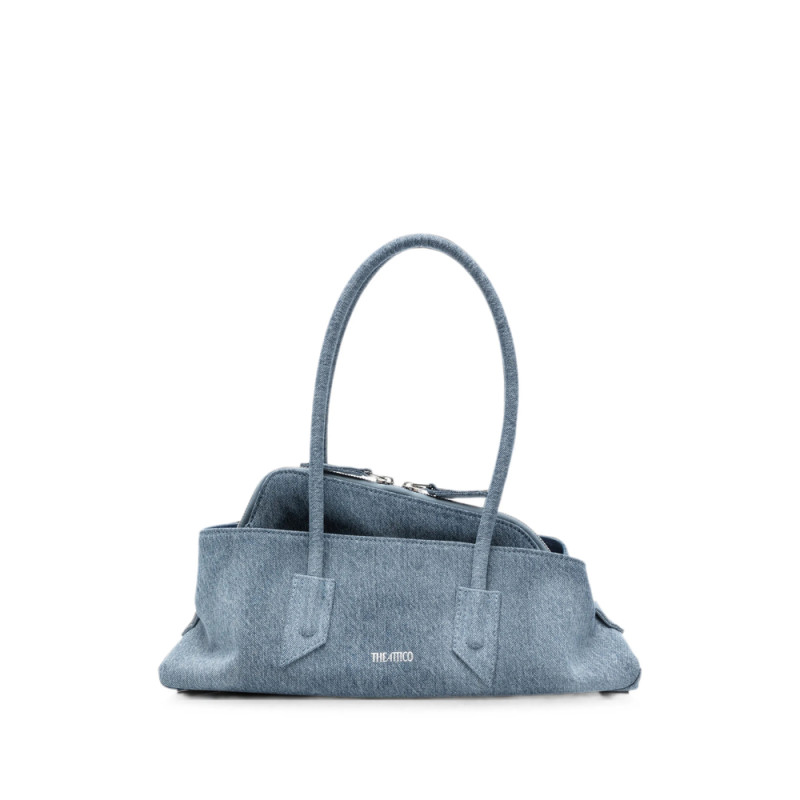 The Attico Denim-effect Shoulder Bag