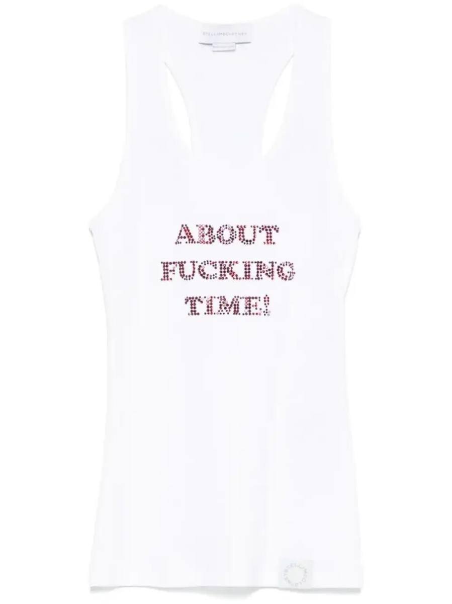 crystal-embellished tank top