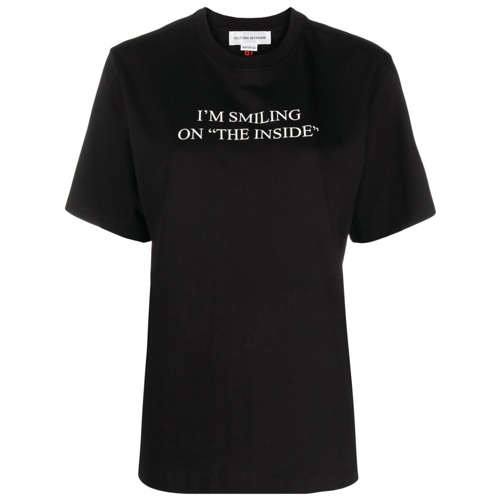 Victoria Beckham Slogan-print Organic Cotton T-shirt