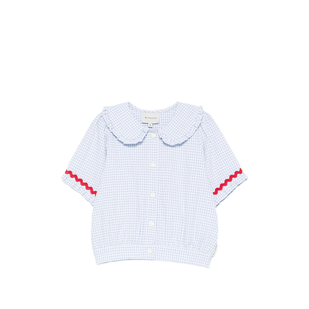 Mipounet Sylvie Ruffled Gingham Top