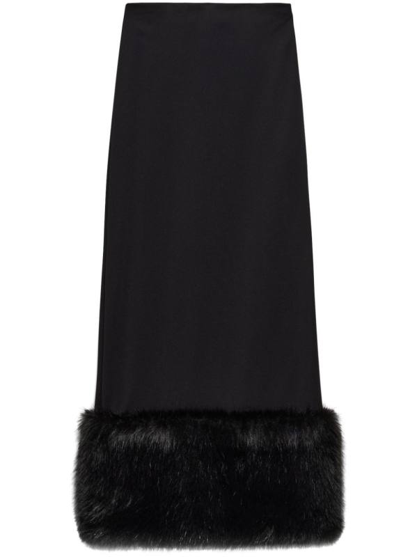 stretch jersey skirt