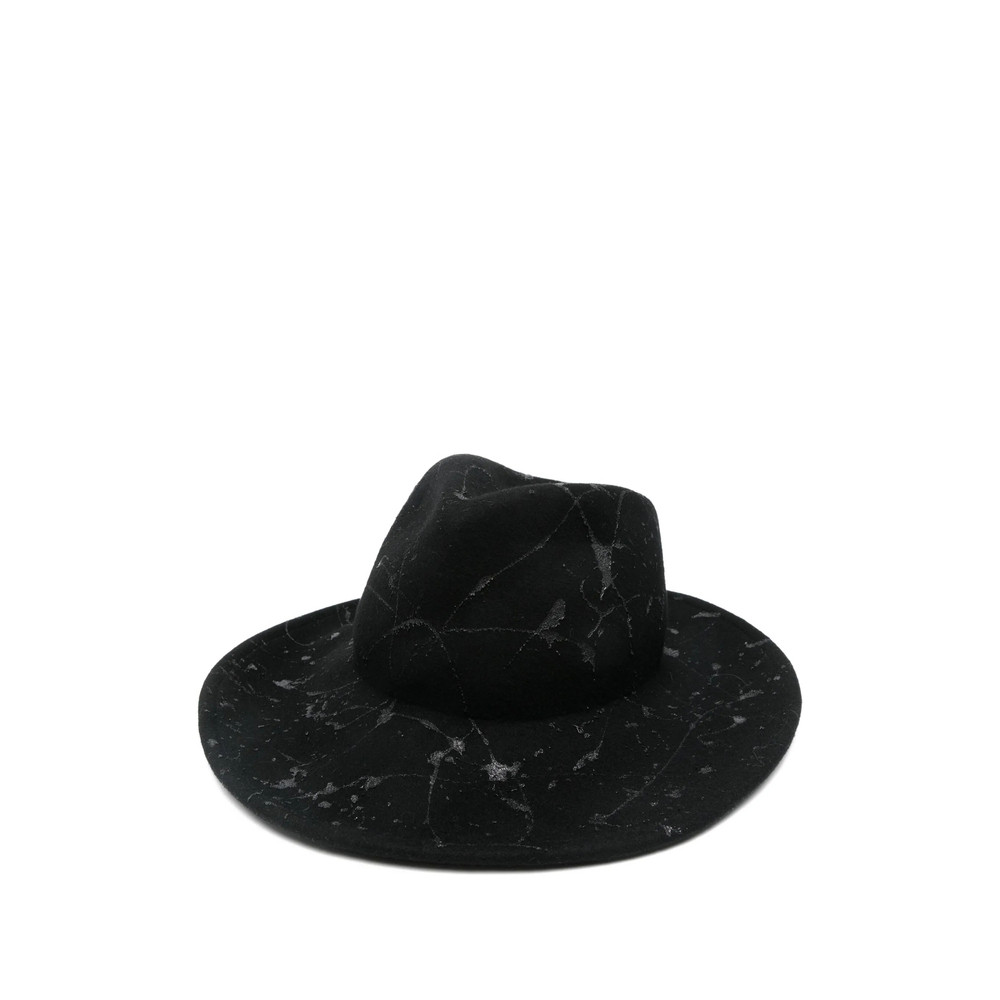 Yesey Crackle-print Fedora Hat