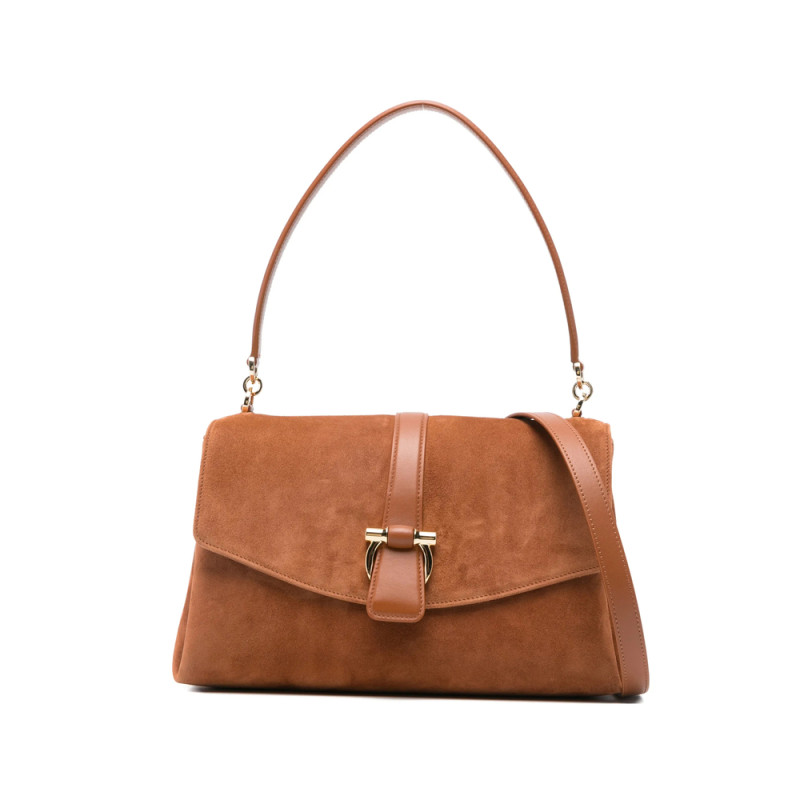 Ferragamo Front Flap Shoulder Bag