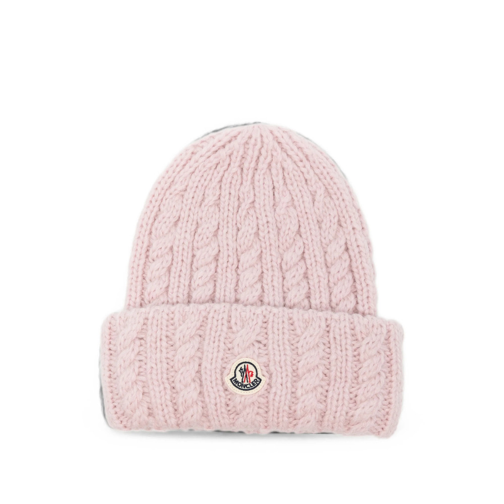 Moncler Cable-knit Beanie Hat