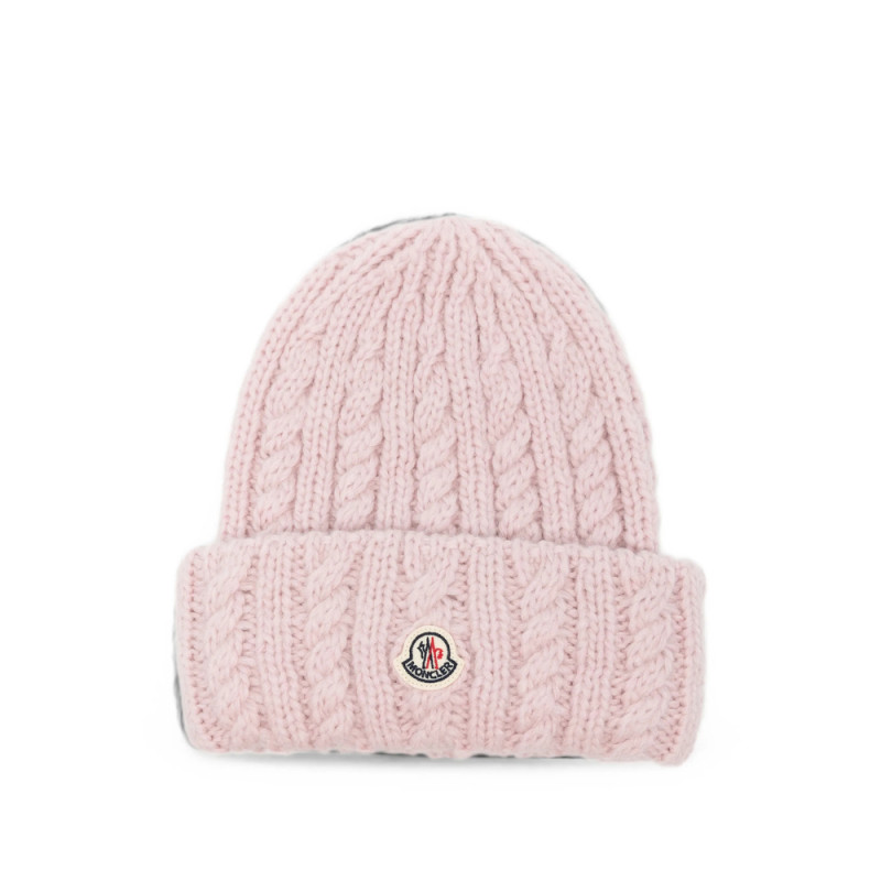 Moncler Cable-knit Beanie Hat