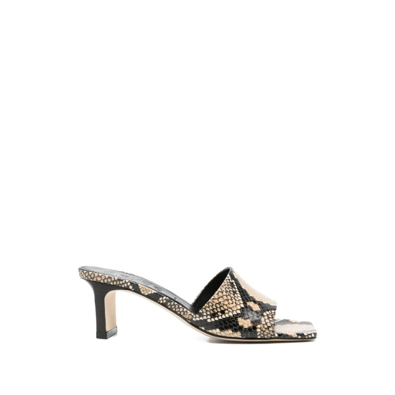Aeyde Jessie Snakeskin-print Sandals