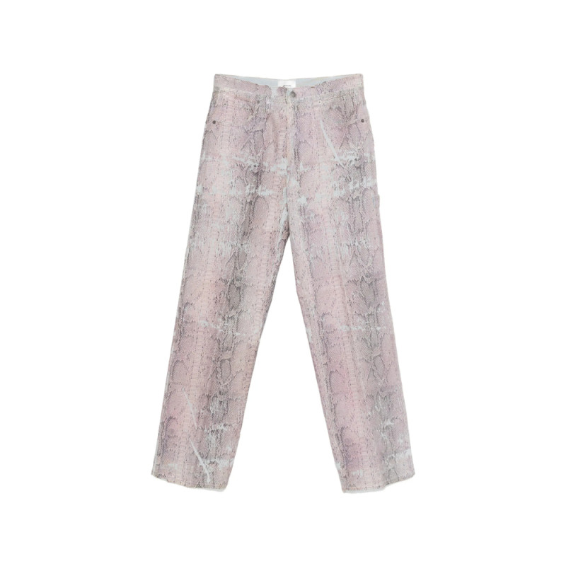 Haikure Snake-print Jeans
