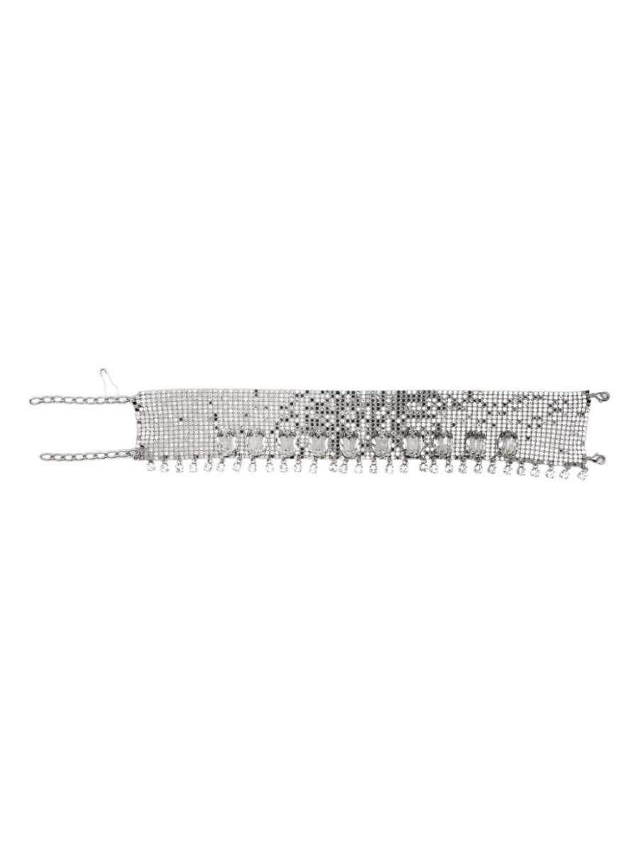 Pixel crystal-embellished necklace