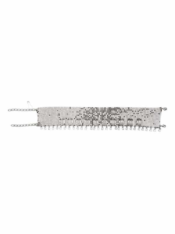Pixel crystal-embellished necklace