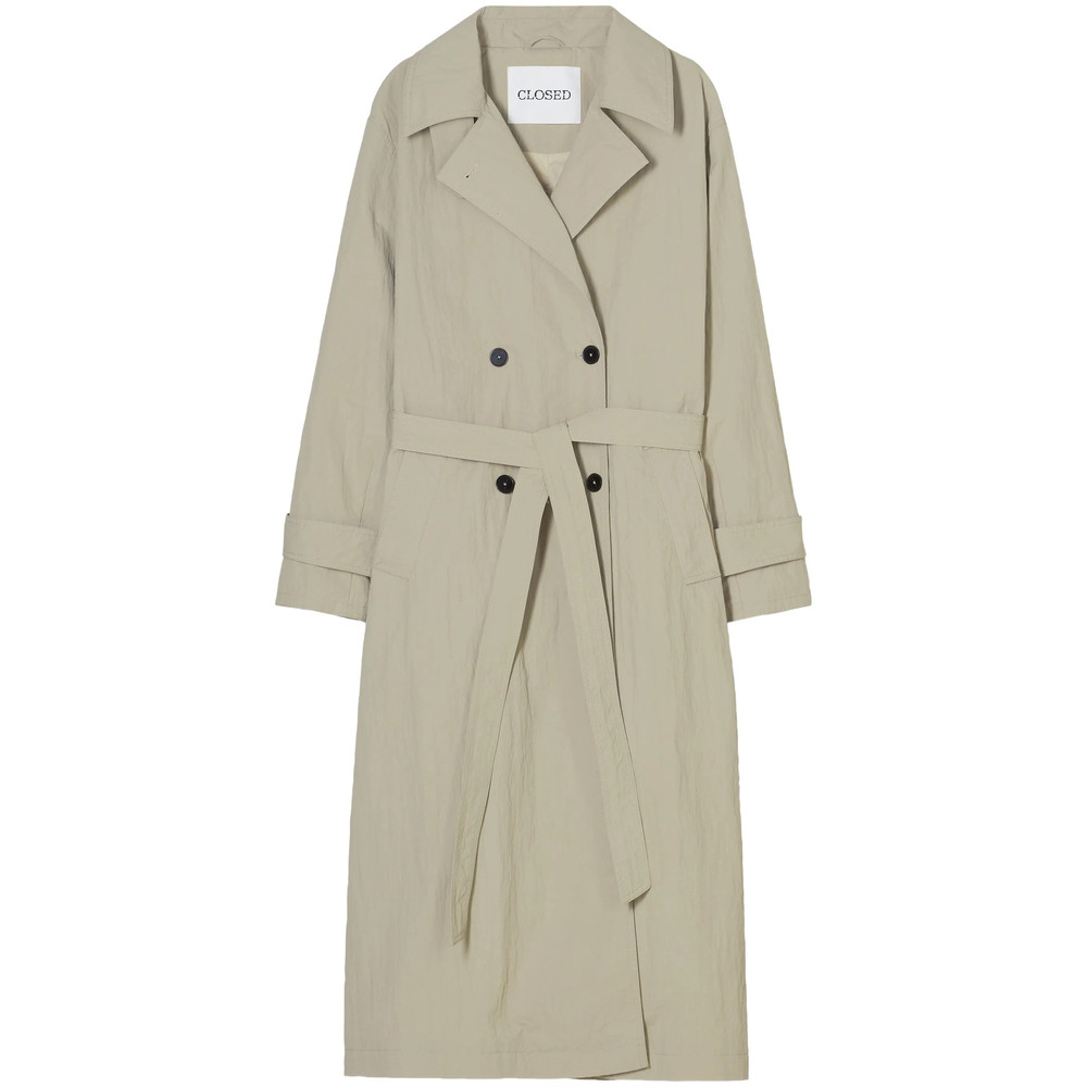 Closed Belted Trench Coat