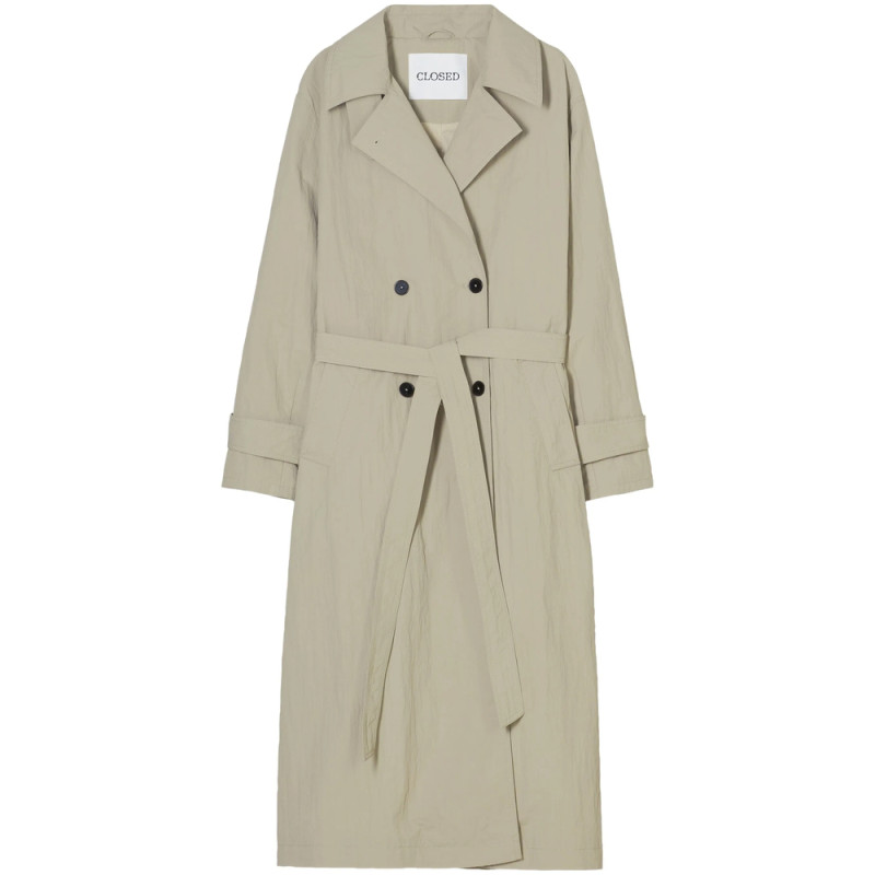 Closed Belted Trench Coat