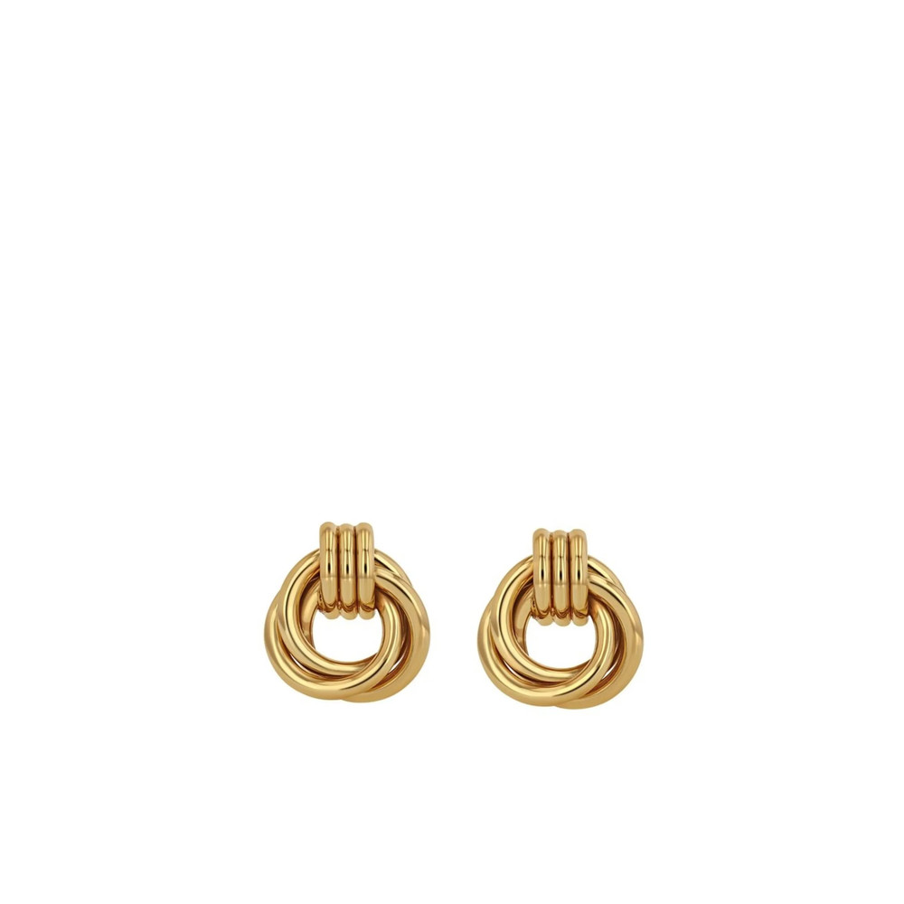 Anine Bing Triple Knot Gold-tone Earrings