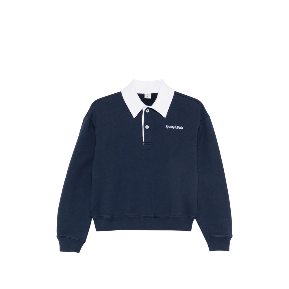Sporty & Rich Logo-embroidered Polo Top