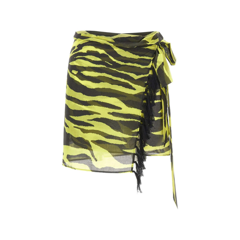 The Attico Zebra-print Skirt