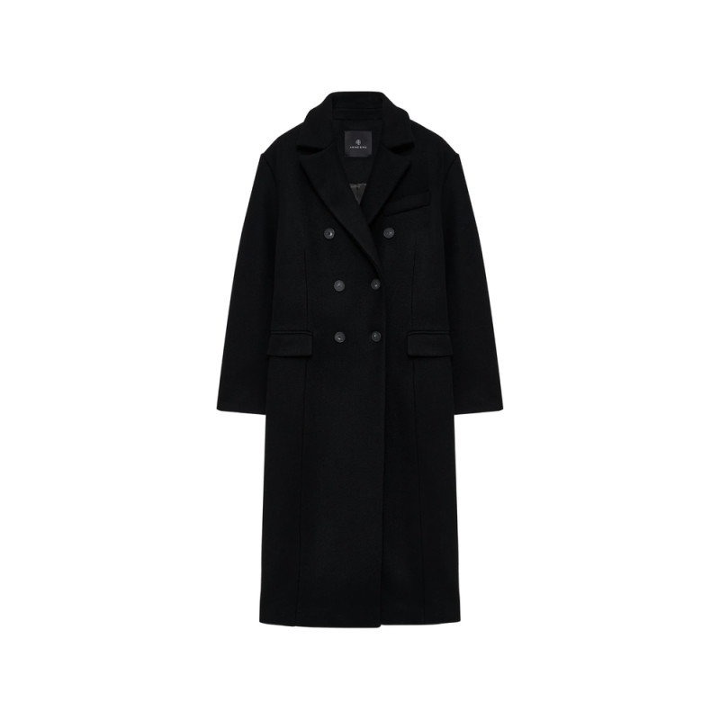 Anine Bing Sali Maxi Coat - Black