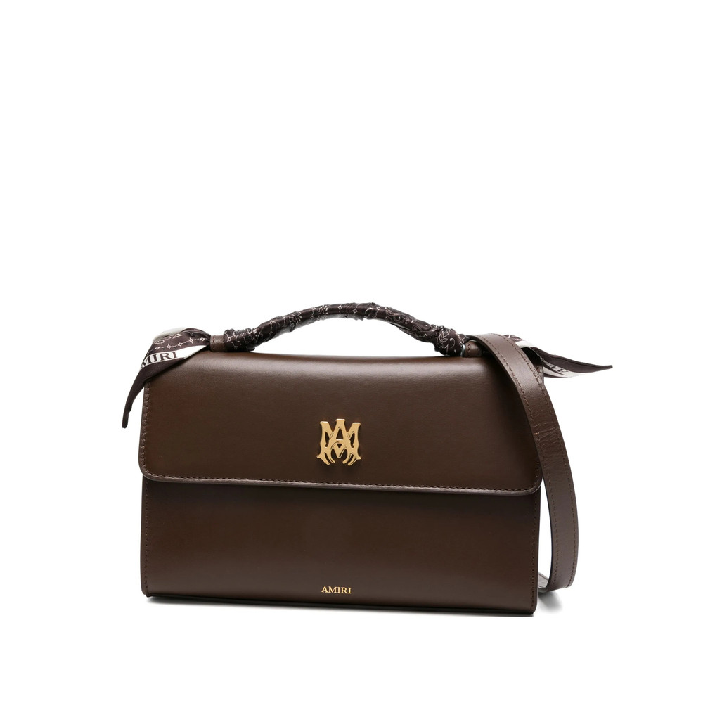 Amiri Logo-plaque Braided-handle Tote Bag