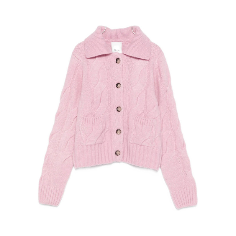 Allude Cable-knit Cardigan