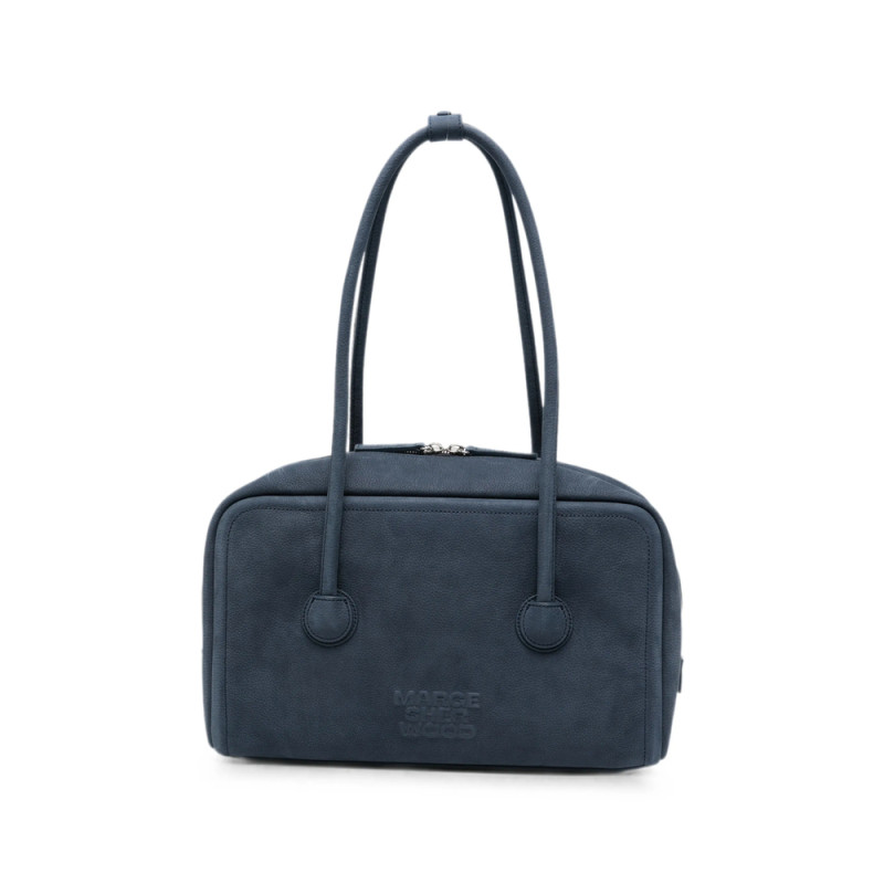 Margesherwood Embossed-logo Nubuck-leather Tote Bag