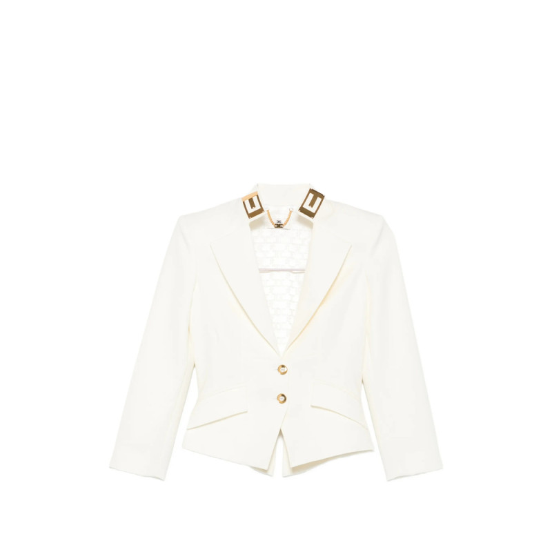 Elisabetta Franchi Logo-plaque Peak-lapels Jacket