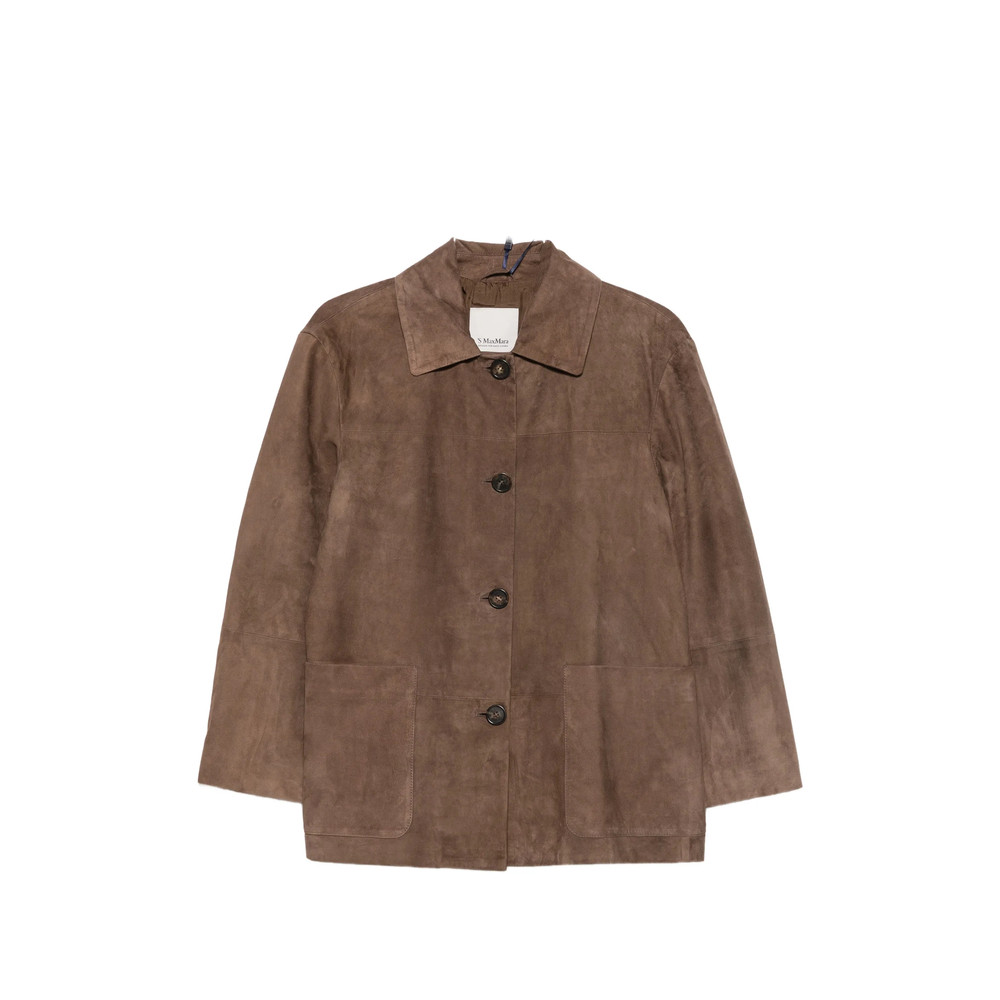 's Max Mara Smmastrale Button-fastening Leather Jacket