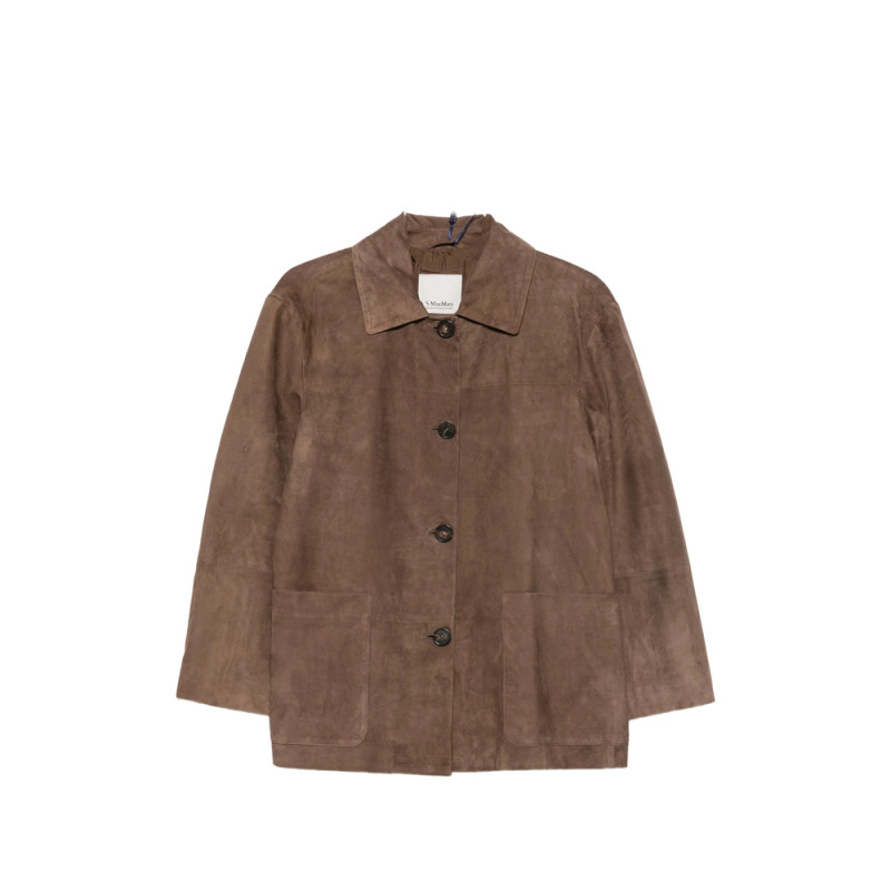 's Max Mara Smmastrale Button-fastening Leather Jacket