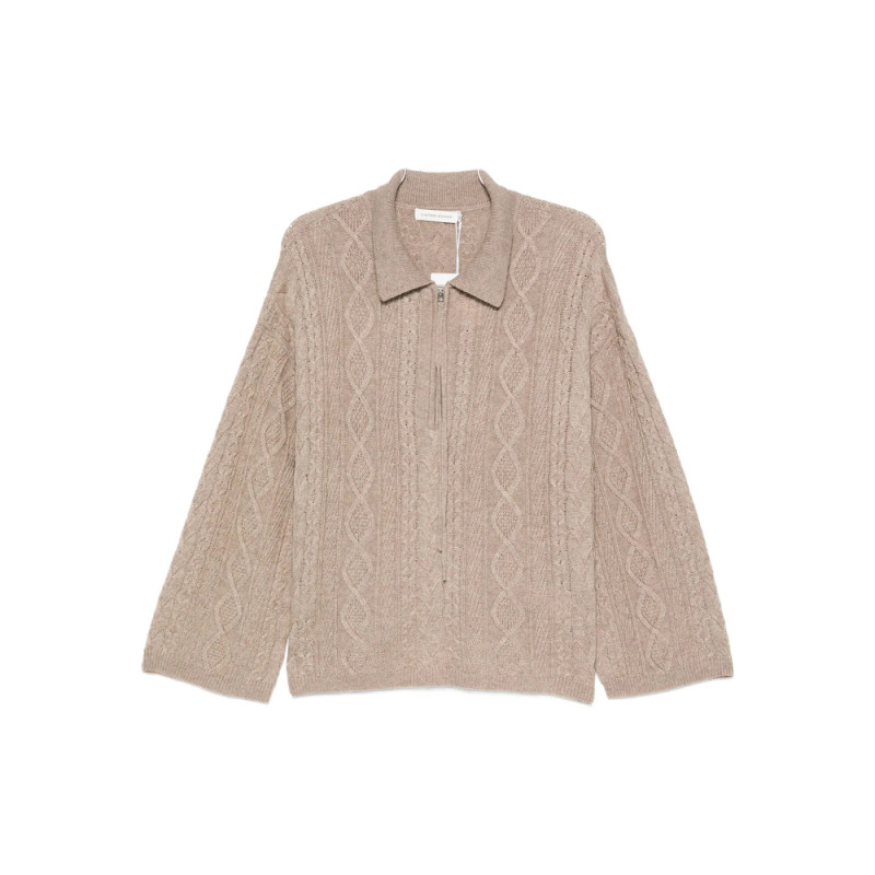 Viktoria Chan Cable-knit Zip-up Cardigan