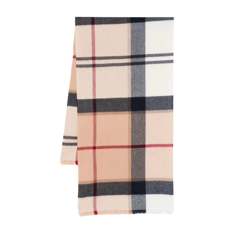 Barbour Checked Wool Scarf
