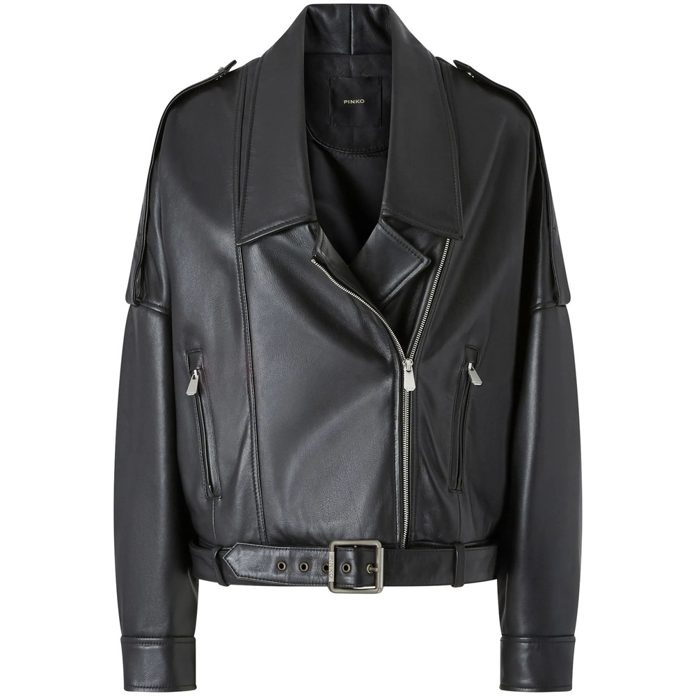 Pinko Drop-shoulder Biker Jacket