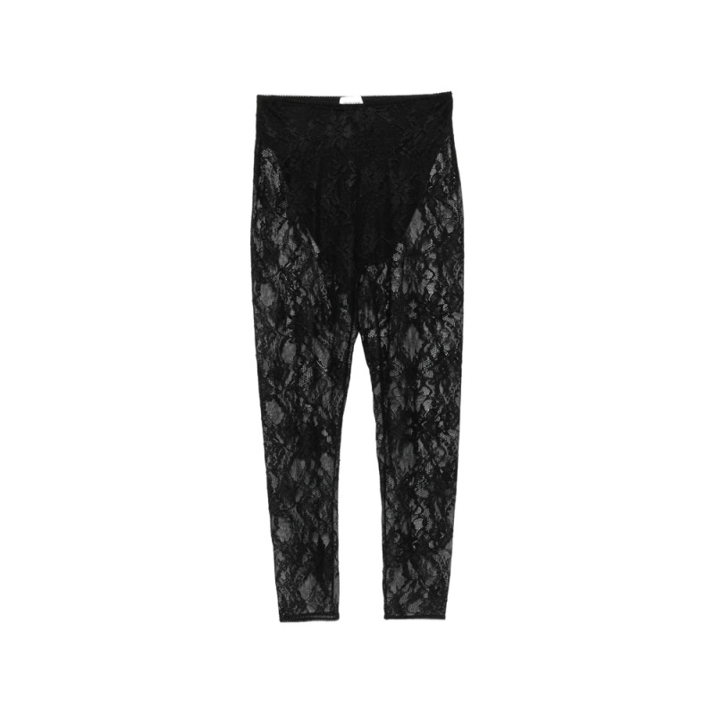 The Andamane Loli Lace-panelled Cropped Trousers