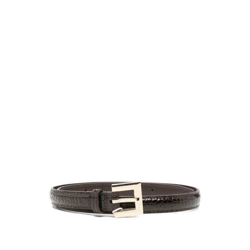Anine Bing Crocodile-embossed Belt