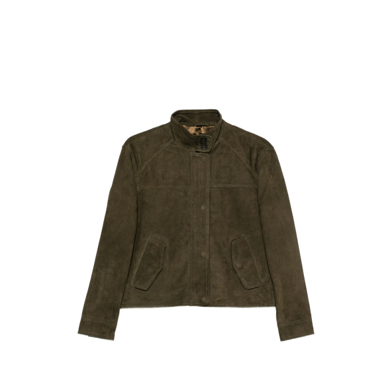 Jc Sophie Praia High-neck Suede Jacket