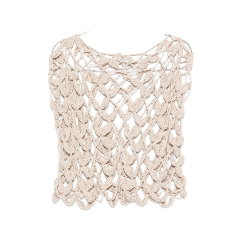 Antonelli Crochet Knit Top