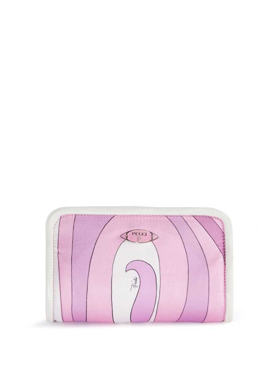 Binding Marmo-print clutch bag