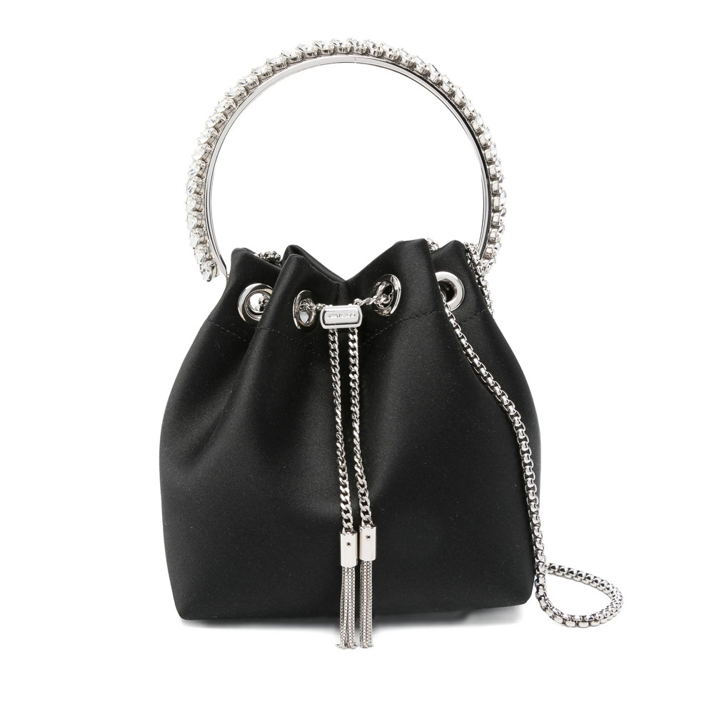 Jimmy Choo Bon Bon Crystal-embellished Drawstring Bag