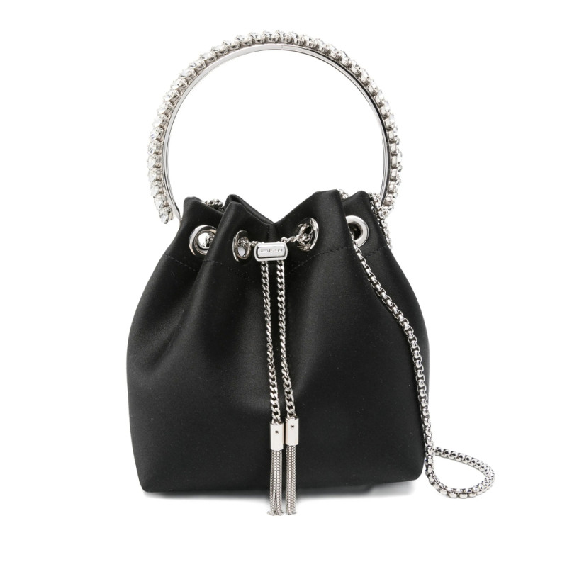 Jimmy Choo Bon Bon Crystal-embellished Drawstring Bag