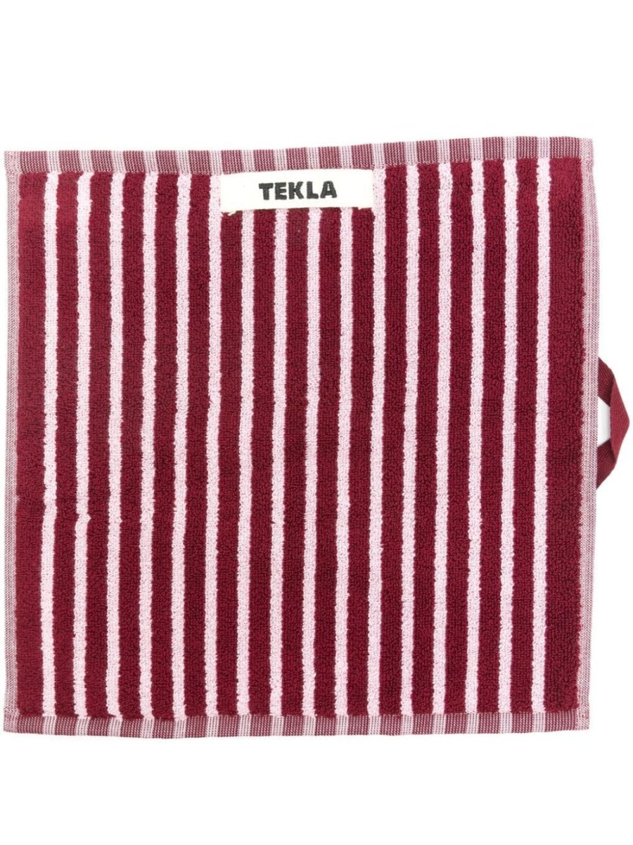 striped organic cotton towel (30cmx30cm)