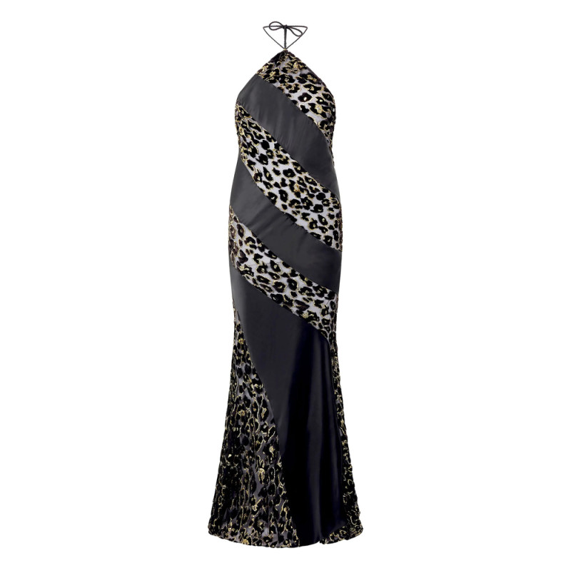 Roberto Cavalli Animal-print Halterneck Dress