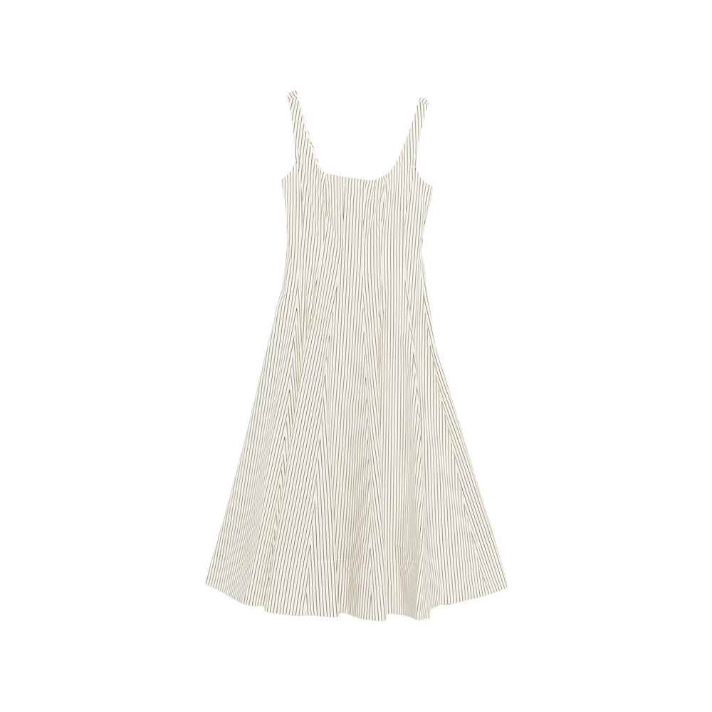 Staud Striped Midi Dress