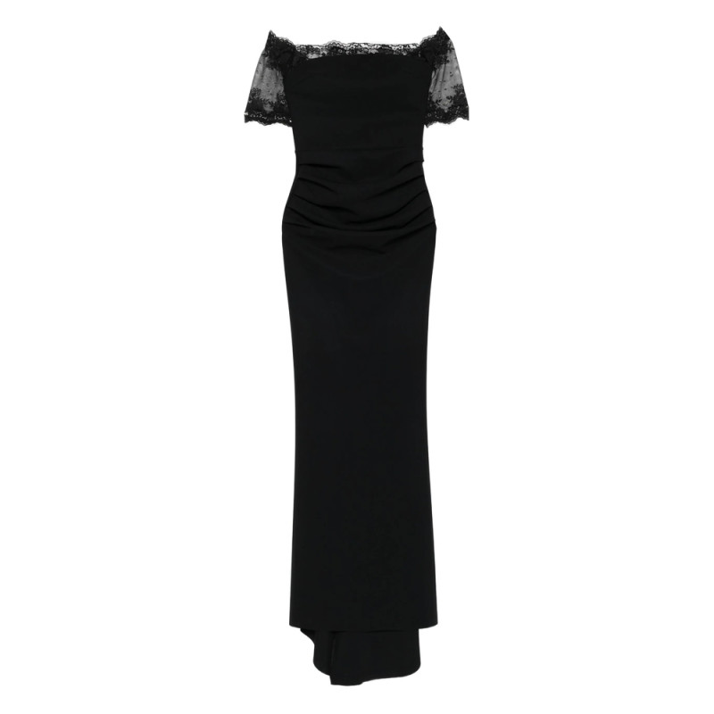 Chiara Boni V-neck Ruched Maxi Dress